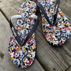 New Women's Cartoon Character Sandals - Multicolor